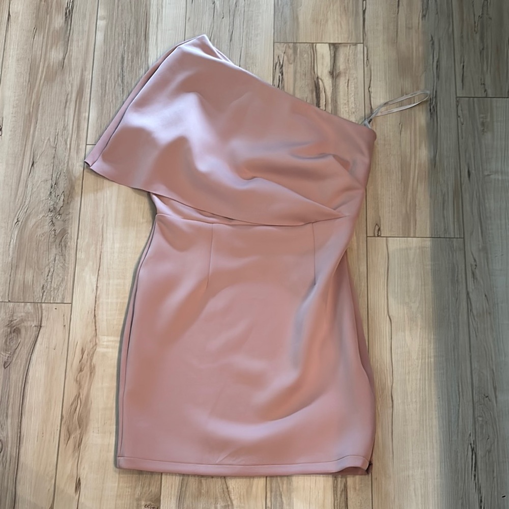ASOS Pink One Shoulder Dress